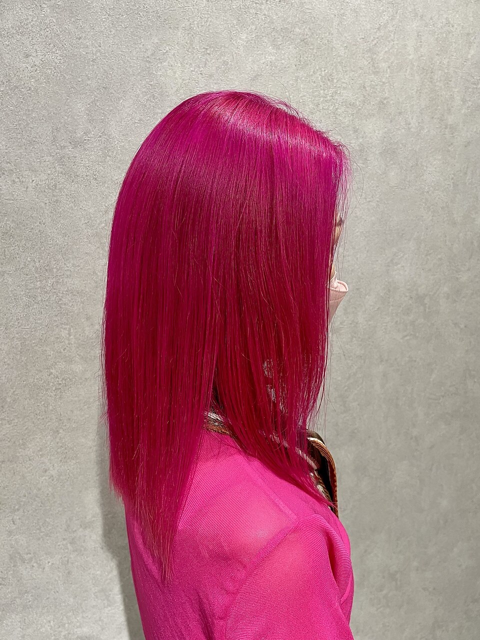 5大容量☆派手髪 超ピンク!! かぶらない美しさを演出☆ ピンク髪特殊カラー原色ピンクヘアカラー派手髪～糸ito～HIRO