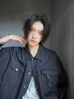 レタッチバイフィフス(RETOUCH by fifth) シャドウパーマ無造作パーマセンターパートマッシュヘア毛流れ