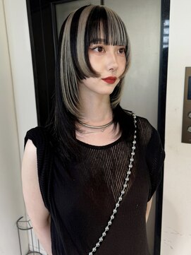 ペレ 梅田(PELE) 前髪/アンブレラカラー/こなれミディ/イメチェン/ウェーブパーマ