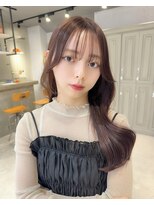 カシュカシュ 表参道(cache cache) レイヤーカットシースルー前髪サイドバング韓国ヘア