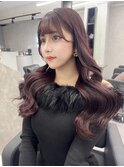ピンクラベンダー×レイヤーカット×韓国風ヘアワンホンヘア☆10