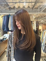 ホネン(honen)&nbsp;オリーブベージュ/レイヤーカット/薬院/天神/博多/平尾