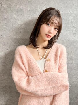 アールヘアーデザイン 千種(r hair design) サラツヤロングベージュカラーブリーチしない透明感カラー