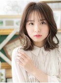 イヤリングカラー小顔ひし形レイヤーカットc6大宮20代30代40代