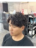 刈り上げマッシュメンズカットシャドウパーマメンズパーマ