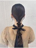タイト編みおろしアレンジ