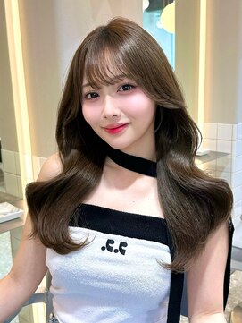 シーシンジュク 新宿南口(Sea shinjuku) 大人ガーリー×ダークアッシュ[似合わせカット/ミディアム]