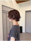 くびれヘア/アプリコットオレンジ/夏のヘアアレンジ/矢場町