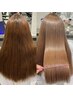 【1日で全部☆】縮毛矯正+カット+カラー髪質改善水素トリートメント￥25000