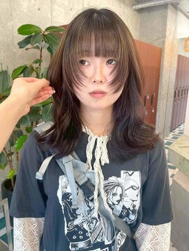 ノエ(noe) 黒髪カタログ/クラゲヘアー/オリーブグレー/栄r33