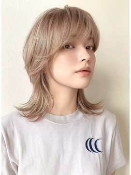 アーサス ヘアー デザイン 長野駅前店(Ursus hair Design by HEADLIGHT) #長野駅前#ウルフカット#ブリーチ#レイヤーカット