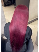 ラックスビー スカイ 大阪梅田店(LUXBE SKY) ブリーチ1回でできる赤髪