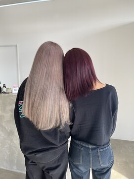 ノートエートル 西金沢(Nought etre) ハイトーンカラー/チェリーレッド/ワインレッド