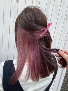 カルフール ロハス 草加東口店(Carrefour LOHAS) インナーカラー/ケアブリーチ/韓国風デザイン/透明感カラー