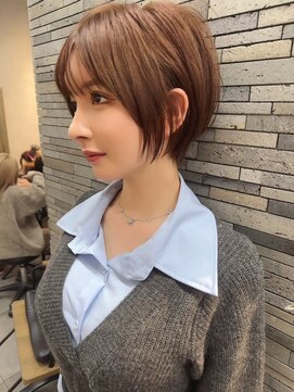 サンドパールス 仙台店(sand PALCE) 髪質改善/大人ガーリー/似合わせカット/ショートボブ前髪/仙台