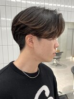 ニコ トウキョウ 渋谷(nico TOKYO) メンズセンターパートウルフセンターパートニュアンスパーマ襟足