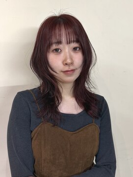 ザ ドッツ(THE DOTS) ハッシュカット レイヤー 顔周り ピンク ブラウン 春カラー