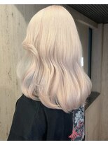 プネル 渋谷(PUNEL)&nbsp;渋谷/ホワイトブロンド /外国人風ミディアムレイヤー