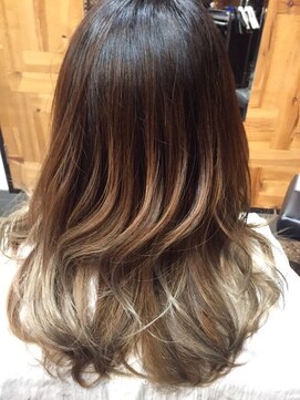 ナナナパレナ 梅田店(nanana parena) before→after　液晶乳化カラー（セクションカラー）