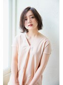 【Un ami】前髪なしのワンカールでお洒落ボブ　工藤　由佳