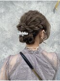 結婚式ヘアセットお呼ばれヘア早朝対応可能