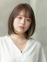 ケアリー 浦和美園(Carelly)&nbsp;大人かわいい前髪セシルカットココアブラウンフリンジウェーブす