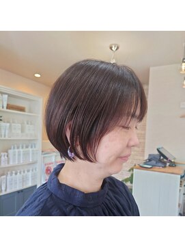 ミエル(miel) 【hair design miel】マイナス5歳大人ショートボブ