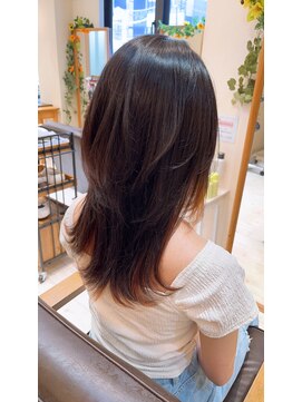 美容室 パルス 静岡鷹匠店(PALS) インナーカラー 髪質改善 オレンジカラー