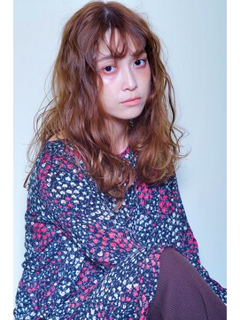 クシュ 所沢西口プロぺ通り(kusyu... ) 前髪マチルダボブピンクベージュインナーグレージュウルフ所沢