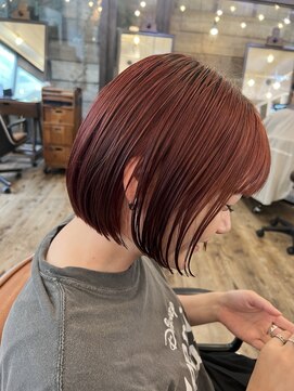 テテコケット(tete coquette) コンパクトに収まるショートボブに暖色カラーで秋冬仕様