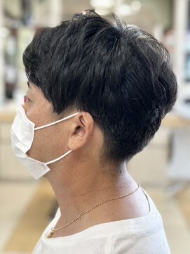 ヘアークリアー 春日部 メンズのアップバングツーブロック/ビジネスシーンにも◎/春日部
