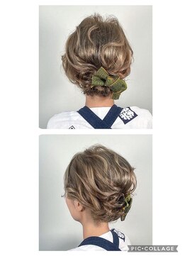 美容室こころ お祭りヘアセット