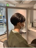 20代30代40代小顔ハンサムショートアッシュブルーブラック