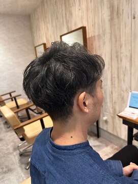 エヌアンドエー 杉戸高野台店(N&A) 爽やかショート#4 ビジネススーツ短髪黒髪ニュアンスパーマ