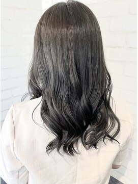 ルノン フィージュ(LUNON fieju) グレージュ/髪質補修カラー/ブリーチなしダブルカラー