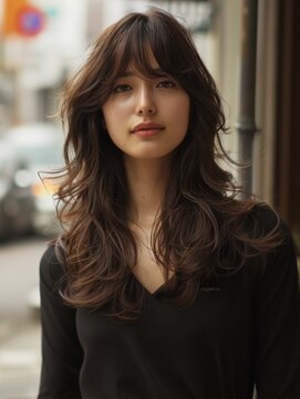 アルトリスト(Altruist Aging×HAIR&SPA) ★ダークアッシュ大人ガーリーボブ着物ミディアムレイヤーカット