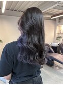 グレージュ×パープル
