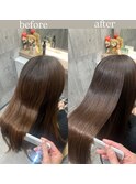 ナチュラルストレート[髪質改善][縮毛矯正]