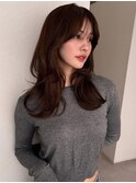 《SOYON》くびれ 大人レイヤー ブラウンアッシュ