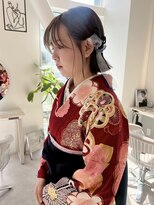 袴着付け/卒業式着付け/袴ヘアセット/袴ヘアアレンジ/卒業式ヘア