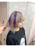 ハイトーン10代20代学生デザインカラーダブルカラーケアブリーチ