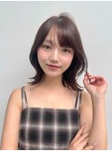 韓国風外ハネレイヤーボブくびれヘア