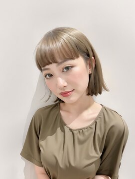 オティアプラスエヌ(OTTIA+n) 20代30代40代 黒髪透明感サイドバング大人ボブ#9