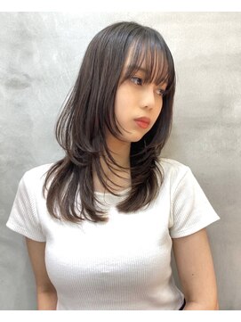 ロンドアベニール 北千住(Lond avenir) ミディアムレイヤーカット/レイヤー/顔周り/韓国/髪質改善北千住