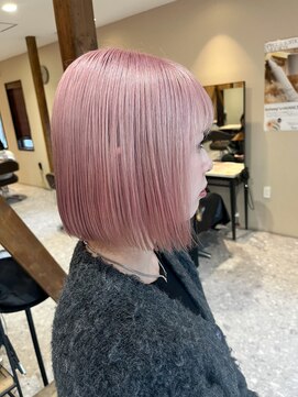 ルービック 京橋(Rubik's) ペールピンク×前下がり×タッセルボブ★大阪京橋