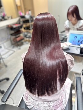 ソヨン 名駅2号店(SOYON) 小顔/ピンクブラウン/ロングレイヤー/黒髪/ココアベージュ/401