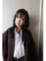 アリスバイアフロート 自由が丘(ALICe by AFLOAT) レイヤーカット/フルバング/ブルーブラック