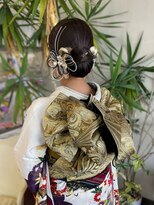 セルボーン&nbsp;着物ヘア/成人式/シンプル/シニヨン/