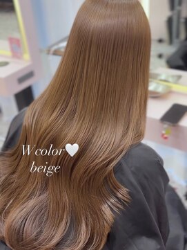 ボタン シブヤ(VOTAN SHIBUYA) ベージュ/韓国ヘア/渋谷/レイヤー/顔まわり/前髪