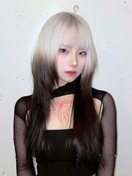 ヌル 神宮前店(Null) ルーツカラー/デザインカラー/ケアブリーチカラー/姫ウルフ